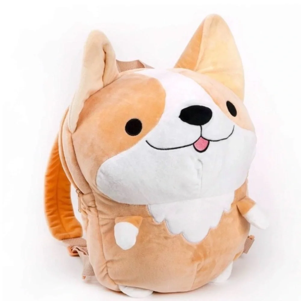 Smoko Plushie Cute Corgi Dog Backpack for Pet Lovers NWT